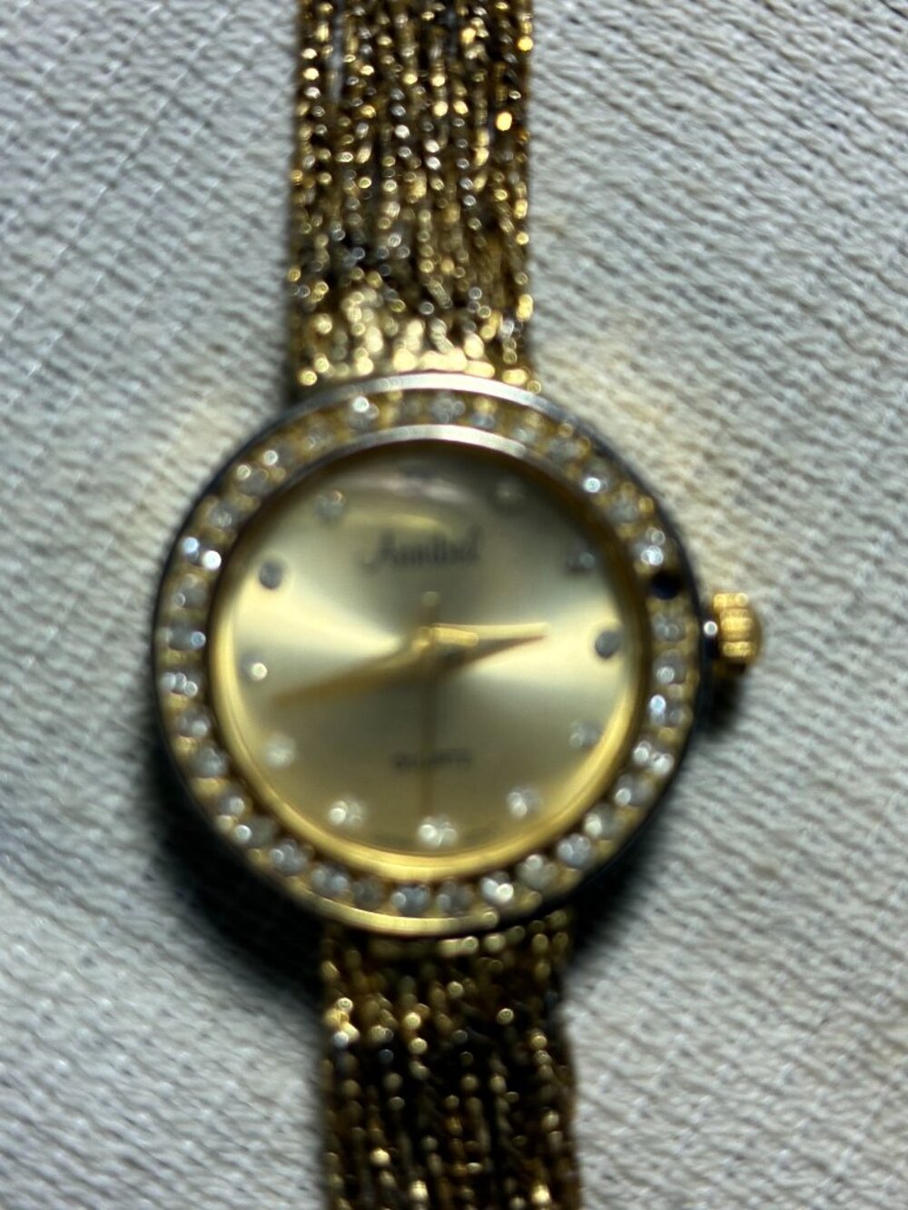 Woman's Annibel Gold Plated Bracelet Watch